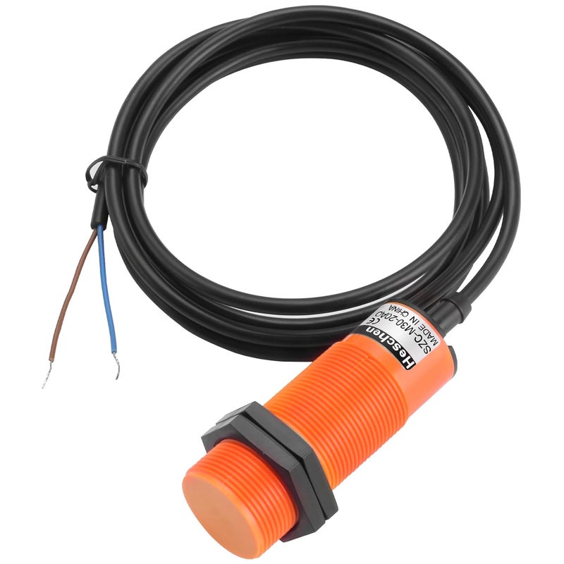 Heschen M30 Capacitive Proximity Sensor Switch, SZC-M30-20AO, Detecting Distance 1-20mm, 20-250VAC 400mA, Normally Open (NO), 2 Wire - Image 1
